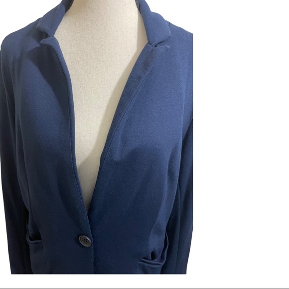 Olivia Moon 68% viscose blue jacket large pockets - Picture 3 of 11